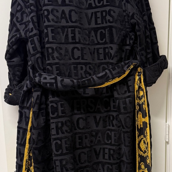 Versace Black Robe with Gold Detailing - Picture 3 of 5